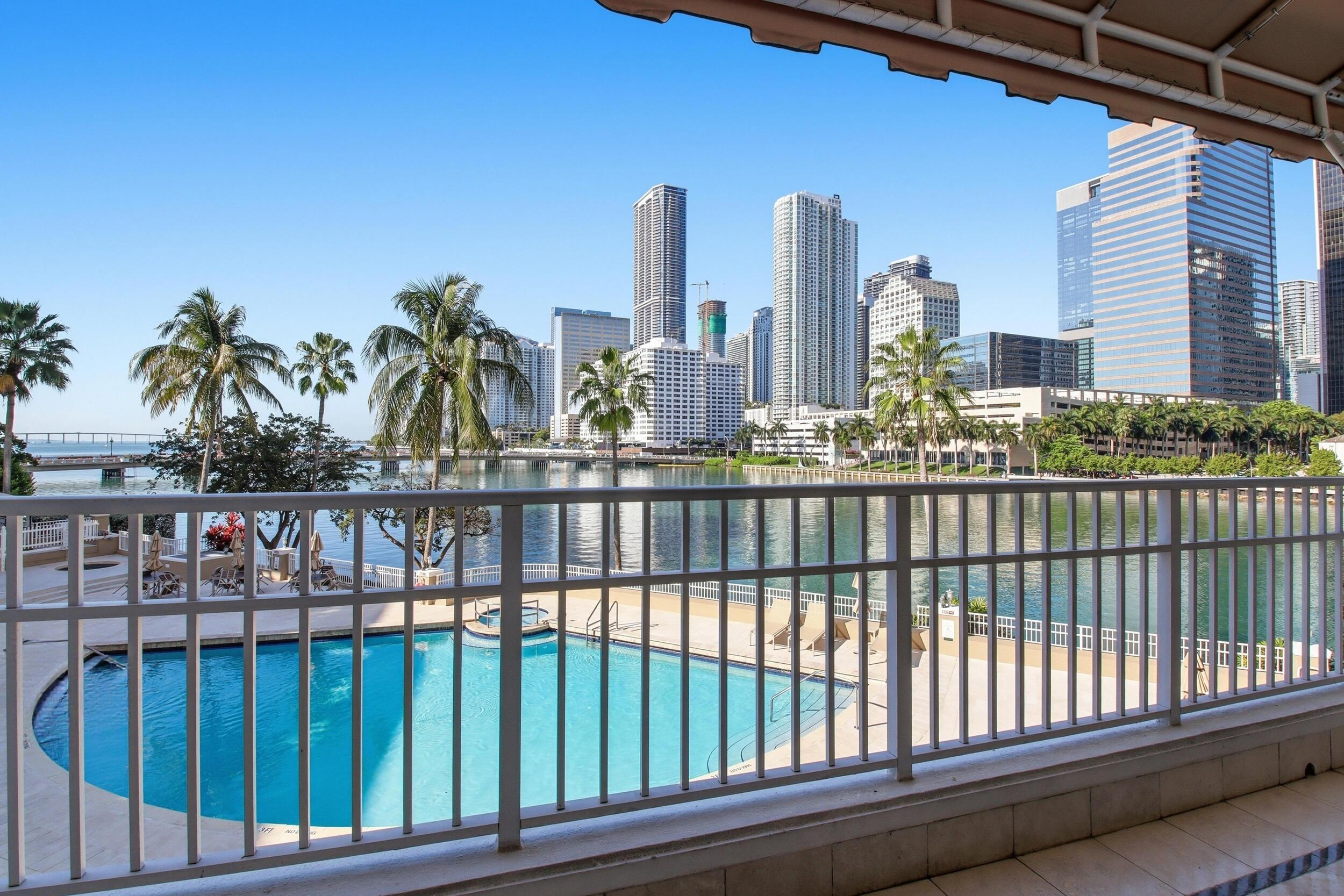 701 Brickell Key Boulevard, Unit 610 Miami, FL 33131 - Photo 28 of 40 a view of a balcony with city view