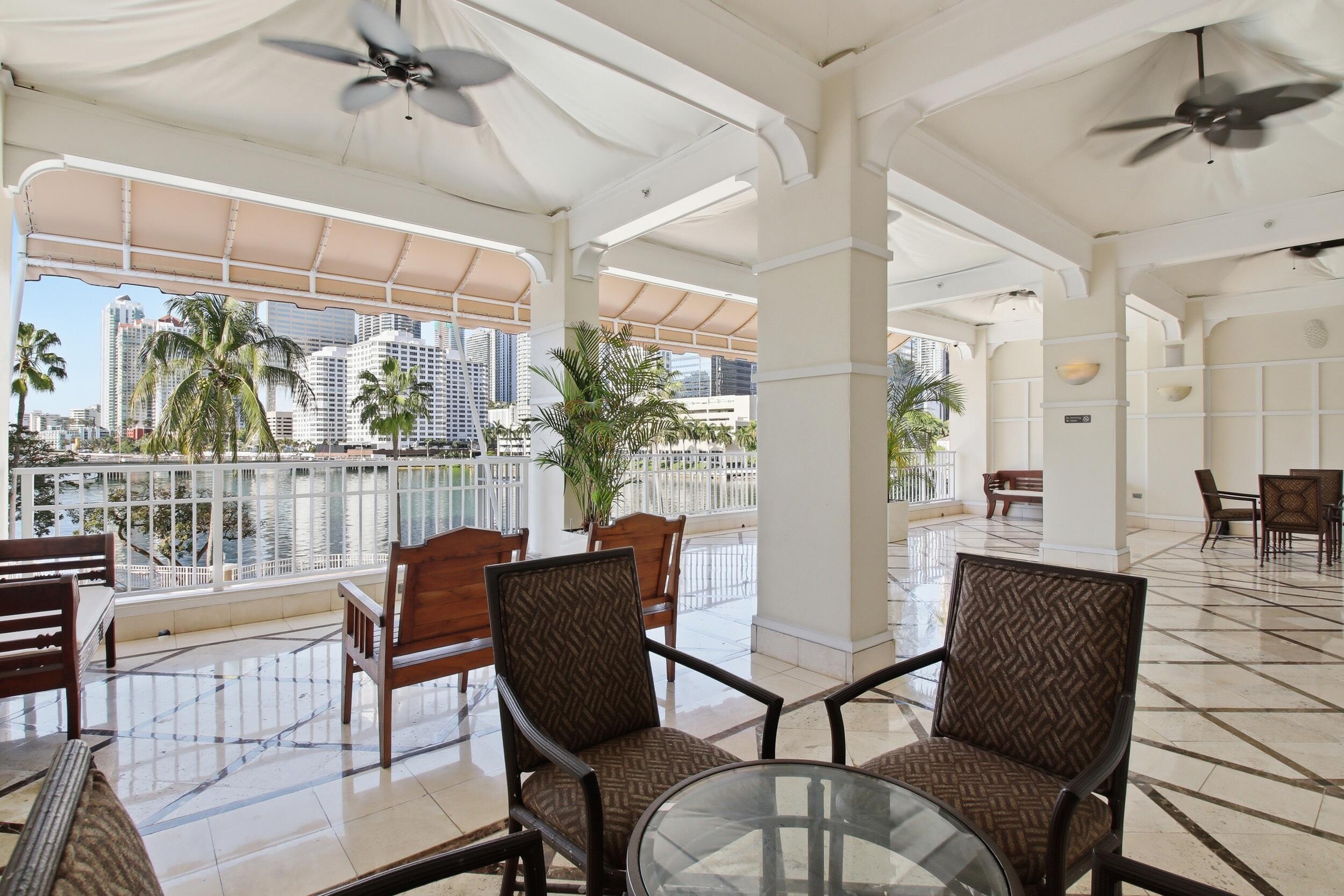 701 Brickell Key Boulevard, Unit 610 Miami, FL 33131 - Photo 29 of 40 a view of a dining room with furniture window and outside view