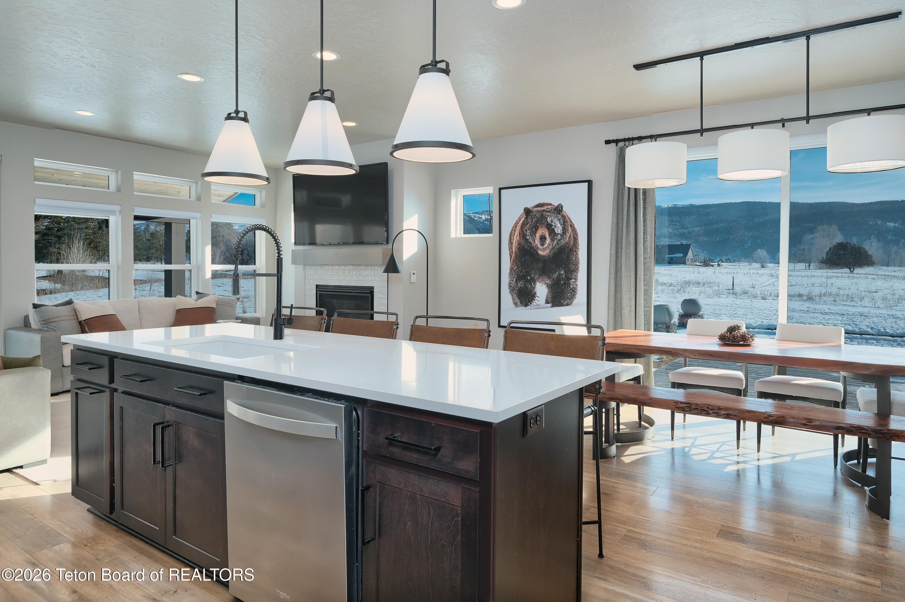 236 Swallowtail Drive Victor, ID 83455 - Photo 12 of 57 Kitchen to Dining