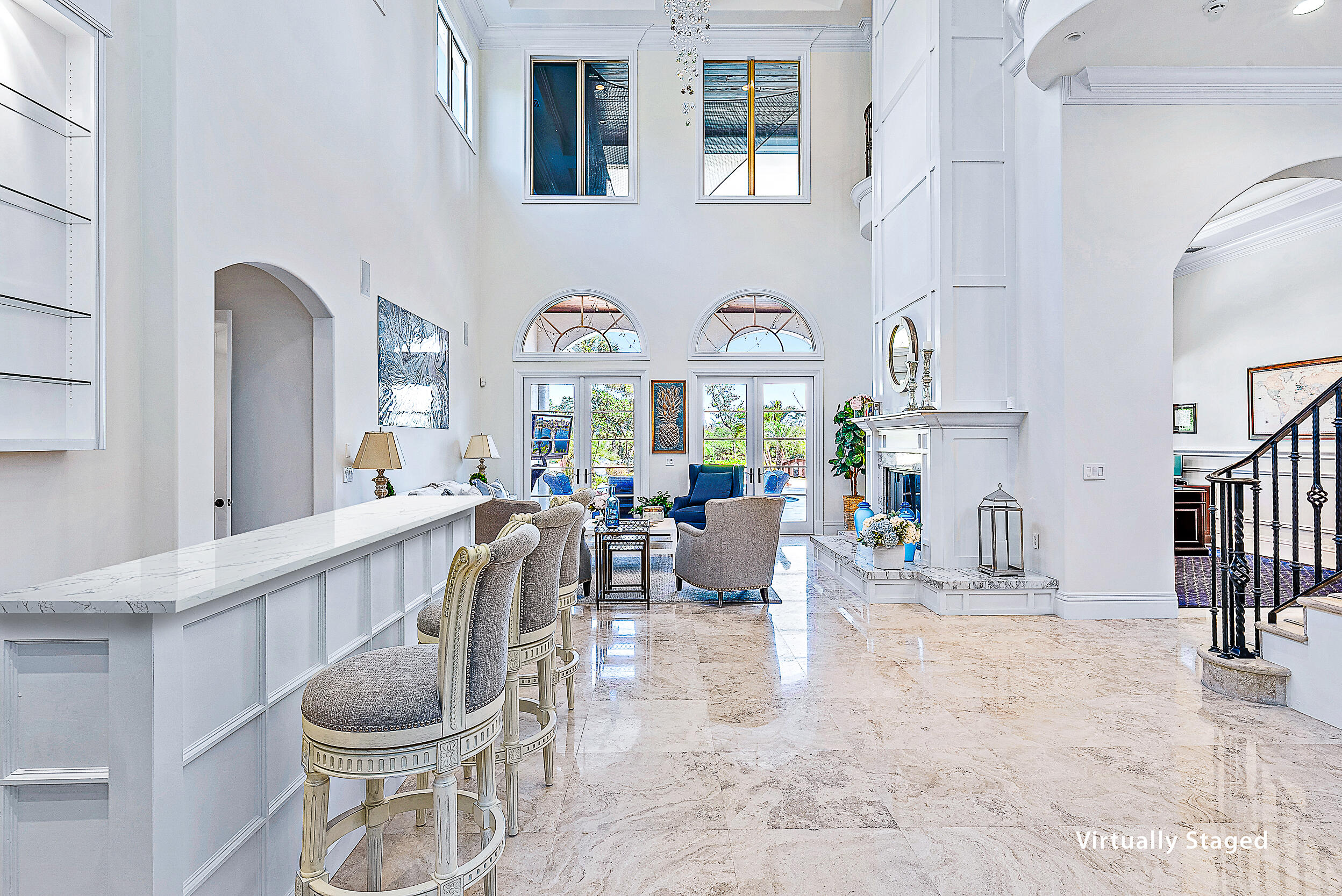 337 Old Jupiter Beach Road Jupiter, FL 33477 - Photo 18 of 38 a dining room with furniture and a large window