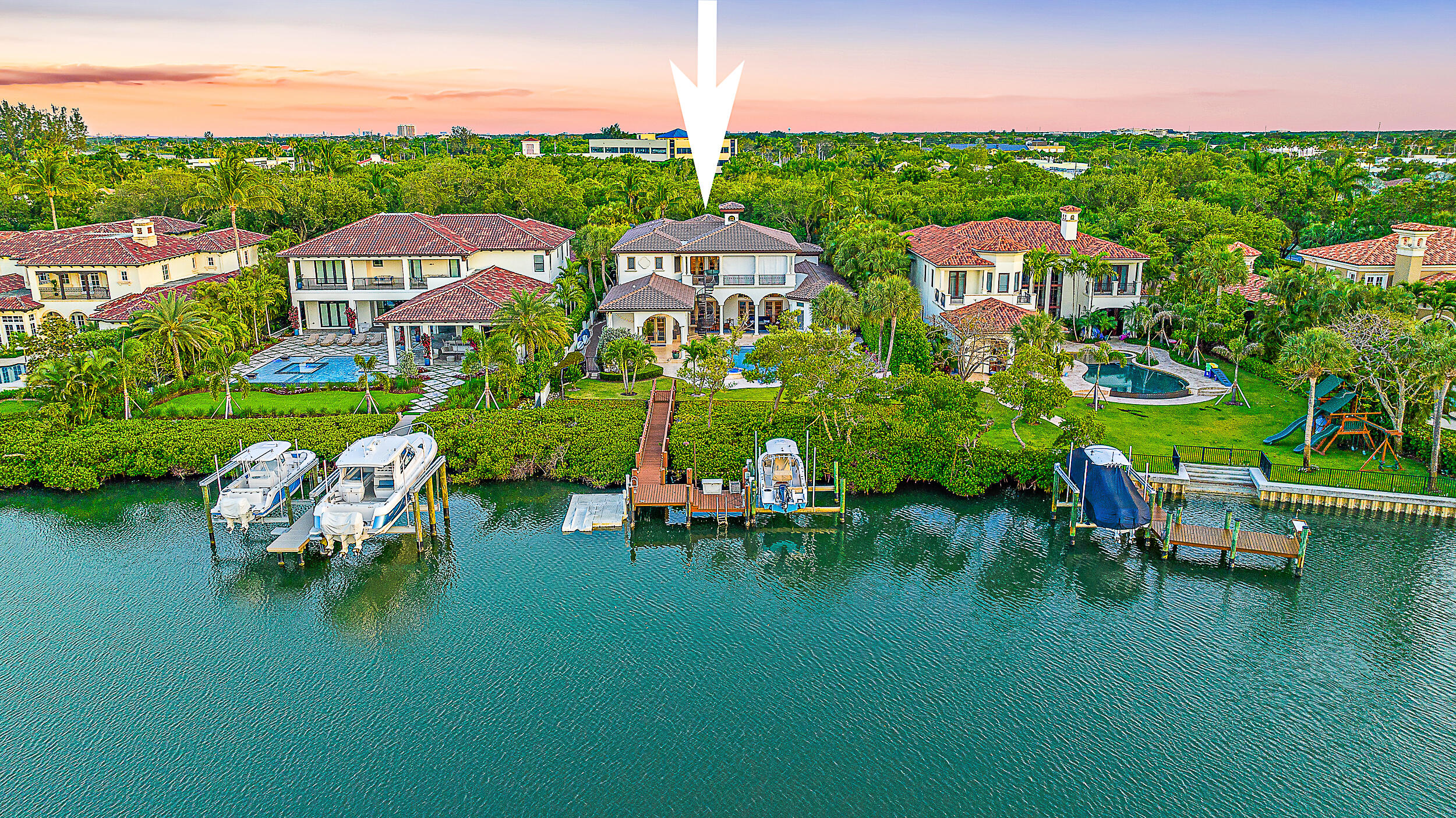 337 Old Jupiter Beach Road Jupiter, FL 33477 - Photo 37 of 38 aerial view of a house with garden space and lake view
