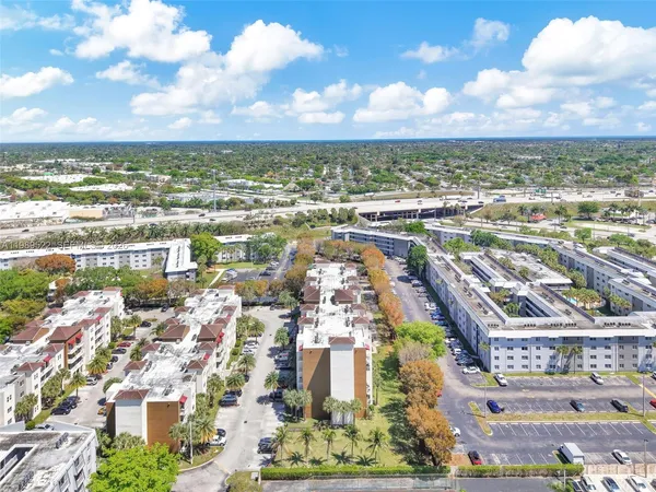 a view of a city with tall buildings