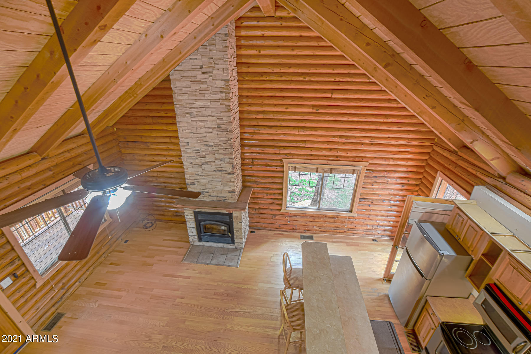 3967 Bloody Basin Road Pine, AZ 85544 - Photo 32 of 38 Looking Down from Loft