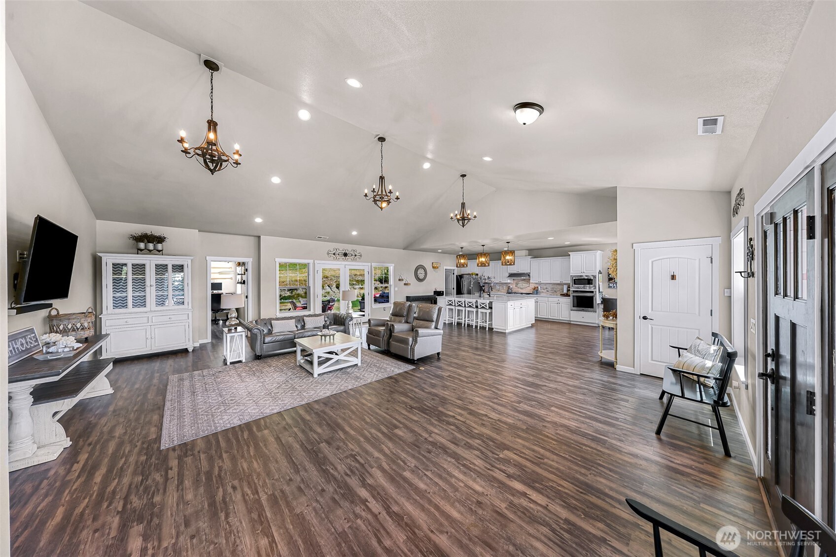19727 Skyridge Road Mount Vernon, WA 98274 - Photo 3 of 32 a view of a livingroom with furniture and a flat screen tv