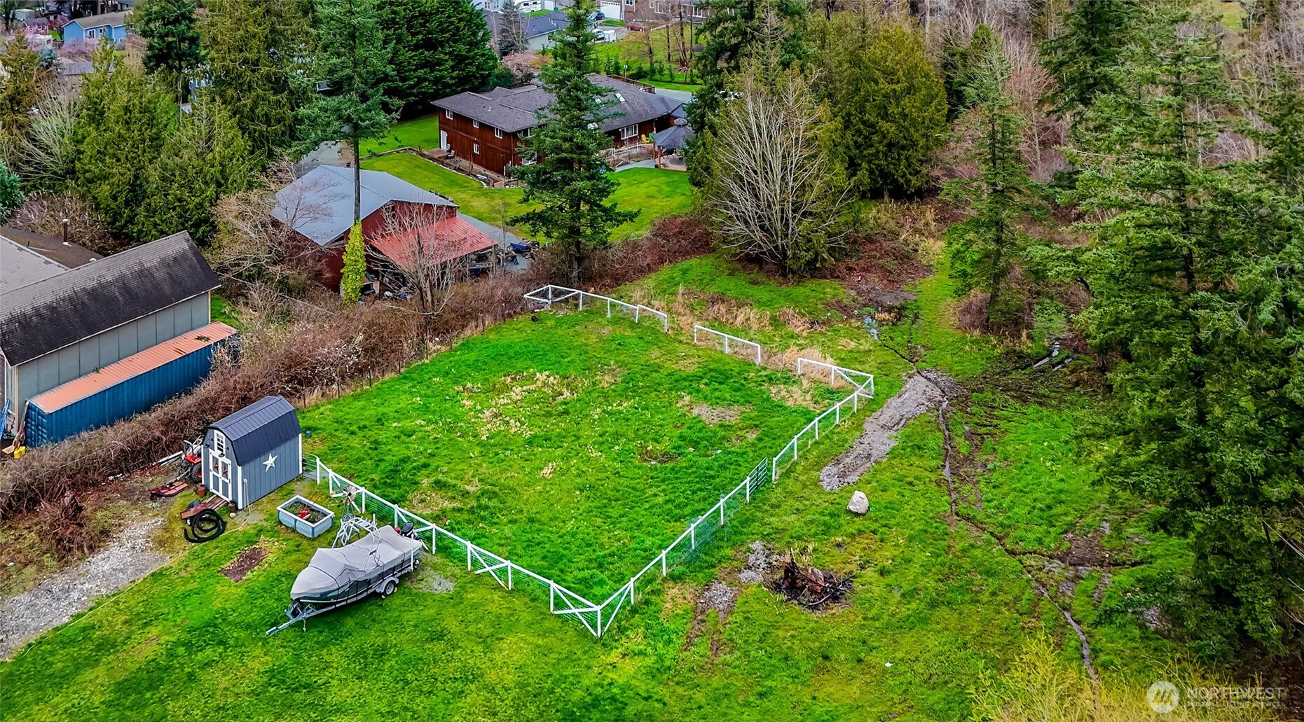 19727 Skyridge Road Mount Vernon, WA 98274 - Photo 31 of 32 an aerial view of a house