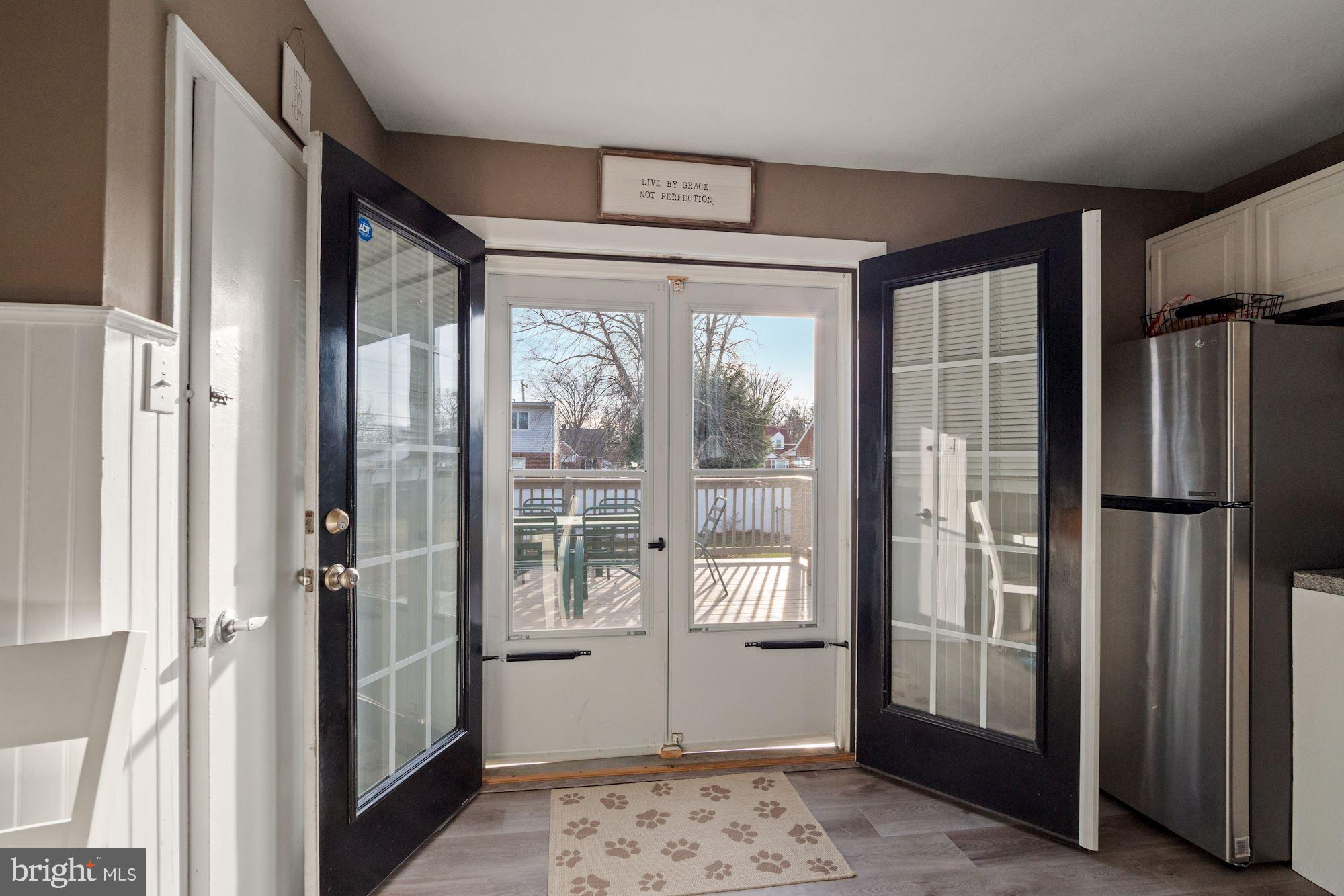 329 Ridley Avenue Folsom, PA 19033 - Photo 13 of 42 French Doors Leading to the Deck