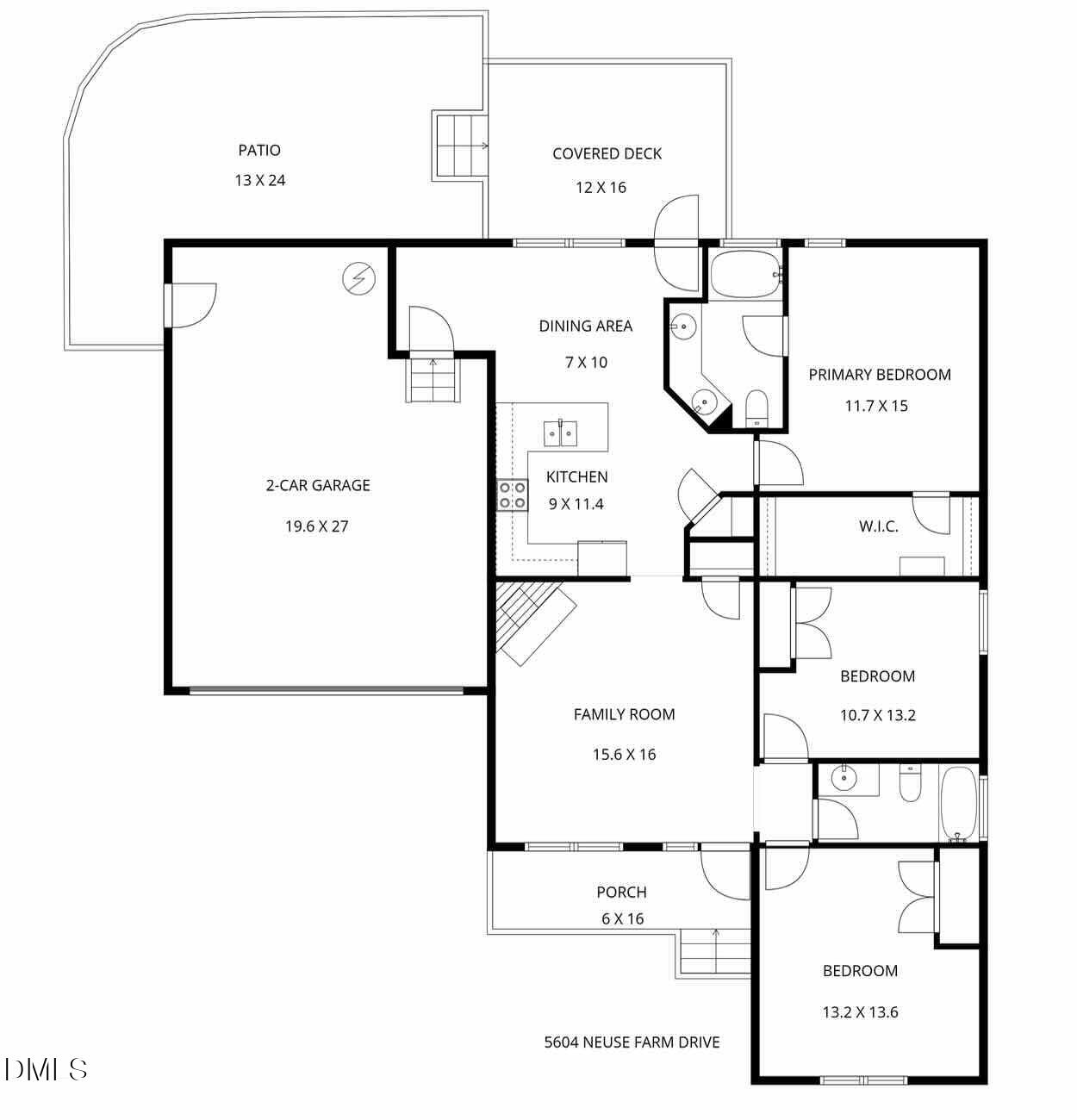 5604 Neuse Farm Drive Raleigh, NC 27616 - Photo 44 of 44 floorplan
