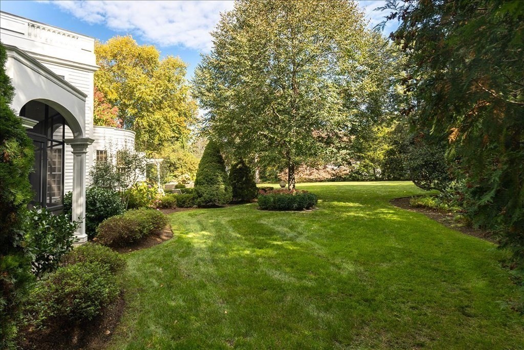 346 Main Street Hingham, MA 02043 - Photo 38 of 42 a front view of a house with garden