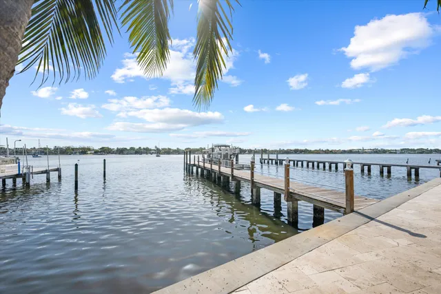 a view of a balcony with an ocean