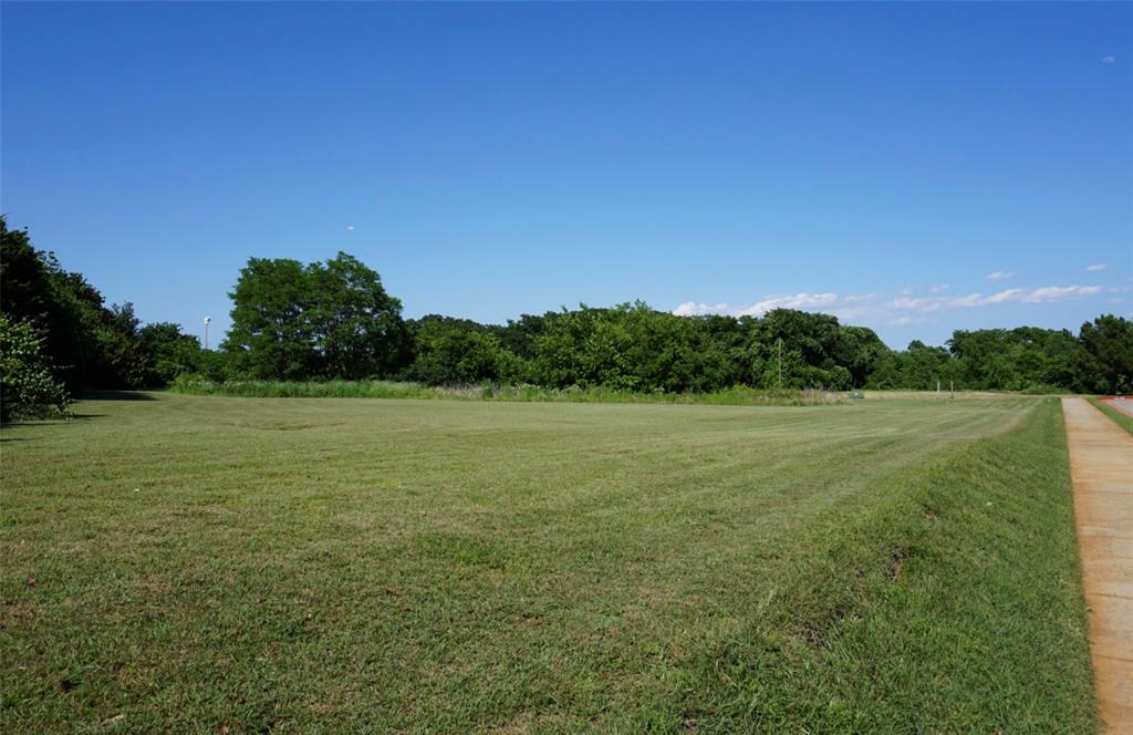 a view of outdoor space with green field and trees
