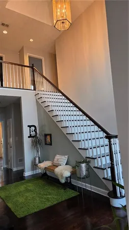 a view of swimming pool with seating area