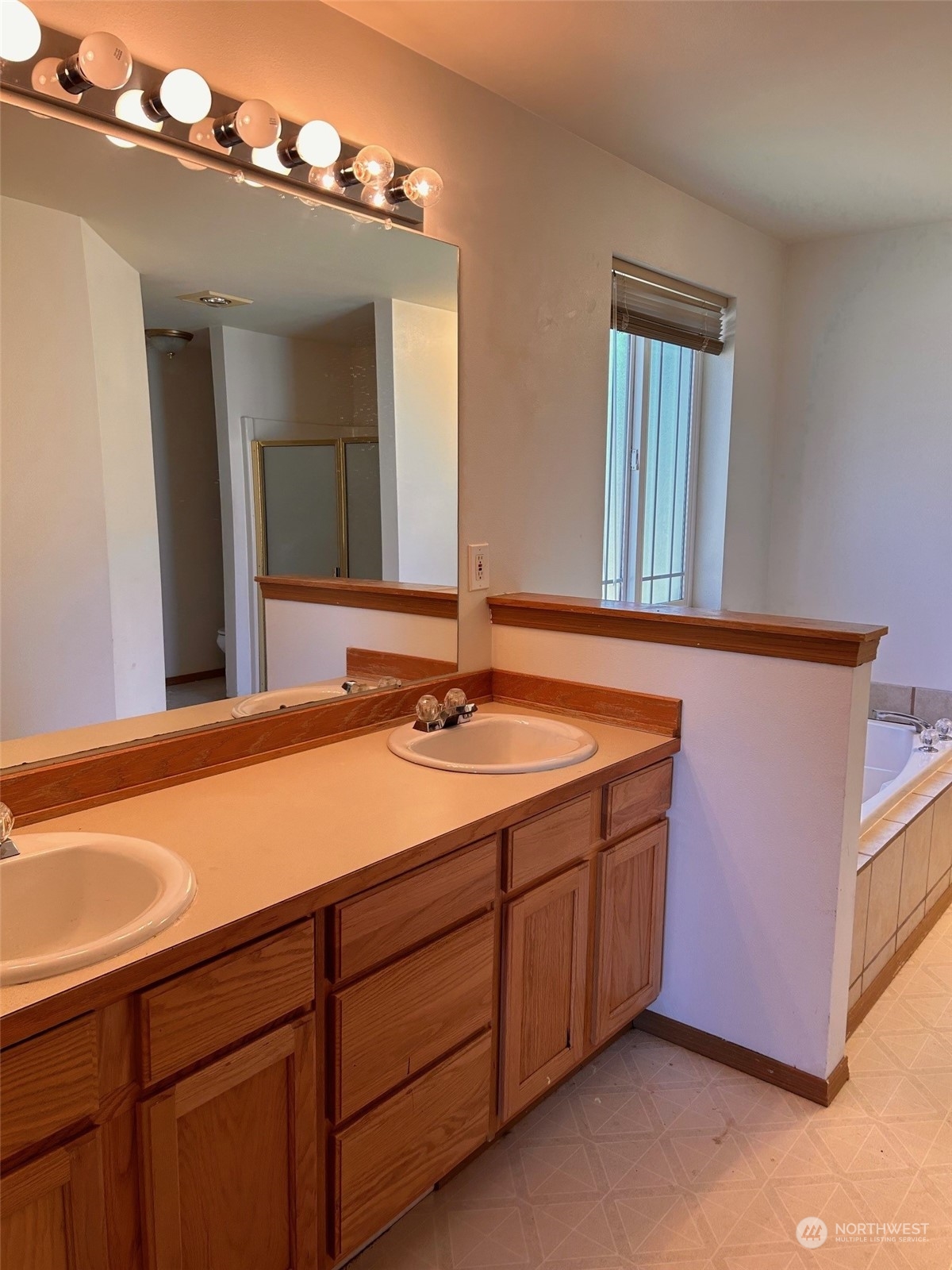 9520 185th Avenue Southwest Rochester, WA 98579 - Photo 19 of 24 a bathroom with a sink and a mirror
