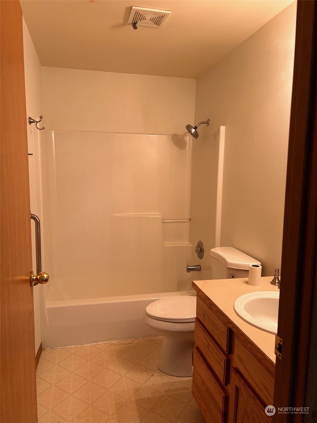 9520 185th Avenue Southwest Rochester, WA 98579 - Photo 22 of 24 a bathroom with a granite countertop sink toilet and shower