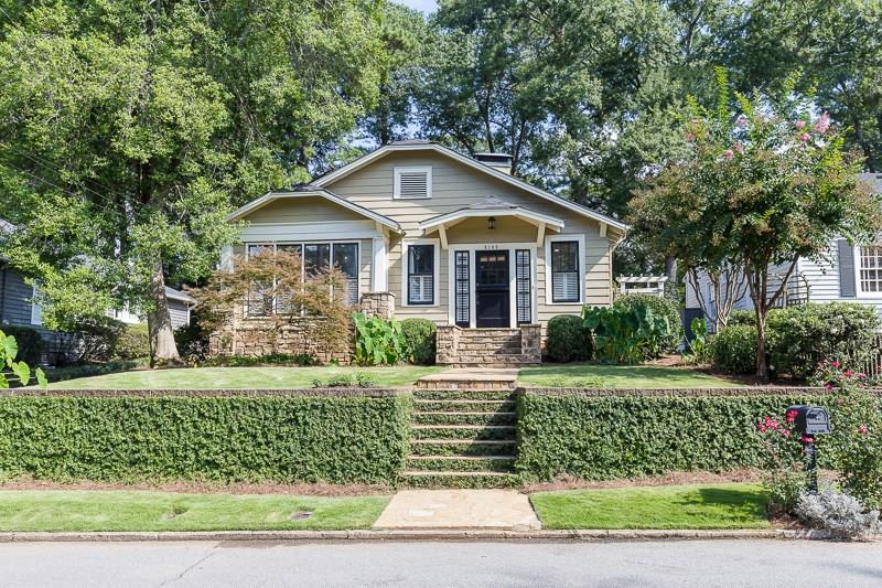 Beautiful landscape and hardscape at this charming Peachtree Hills bungalow!