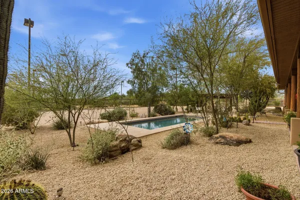 a view of a house with a outdoor space