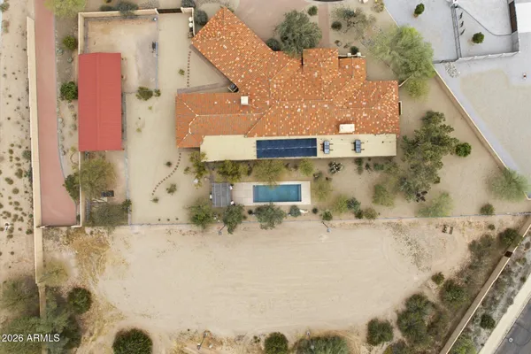 a room with furniture and a chandelier