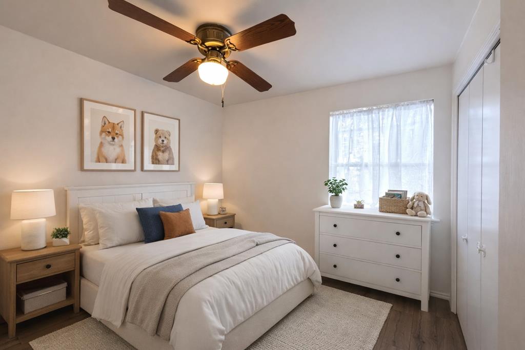 929 Red Bluff Road Pipe Creek, TX 78063 - Photo 11 of 29 a bedroom with a large bed and a window