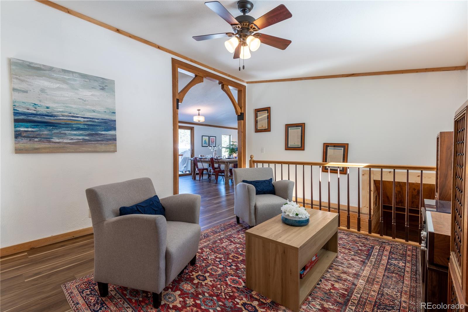 233 Ridge Road Ward, CO 80481 - Photo 3 of 36 a living room with furniture and a large window