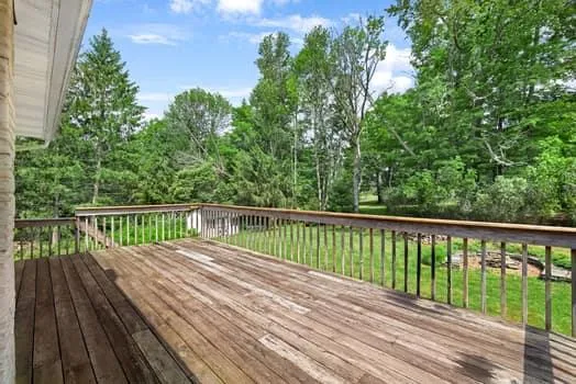 a view of a house with a roof deck