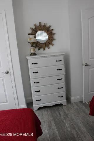 a view of a closet area