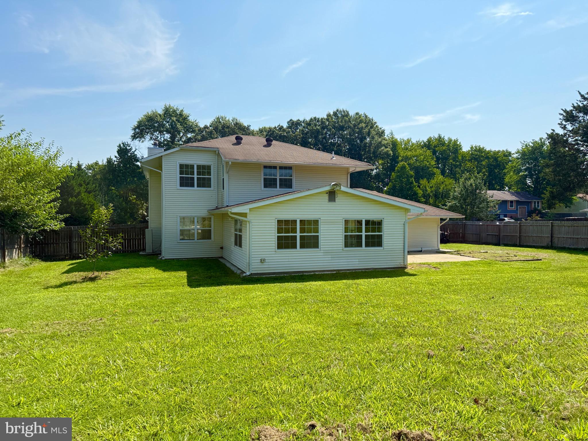 Spacious backyard retreat with serene views.