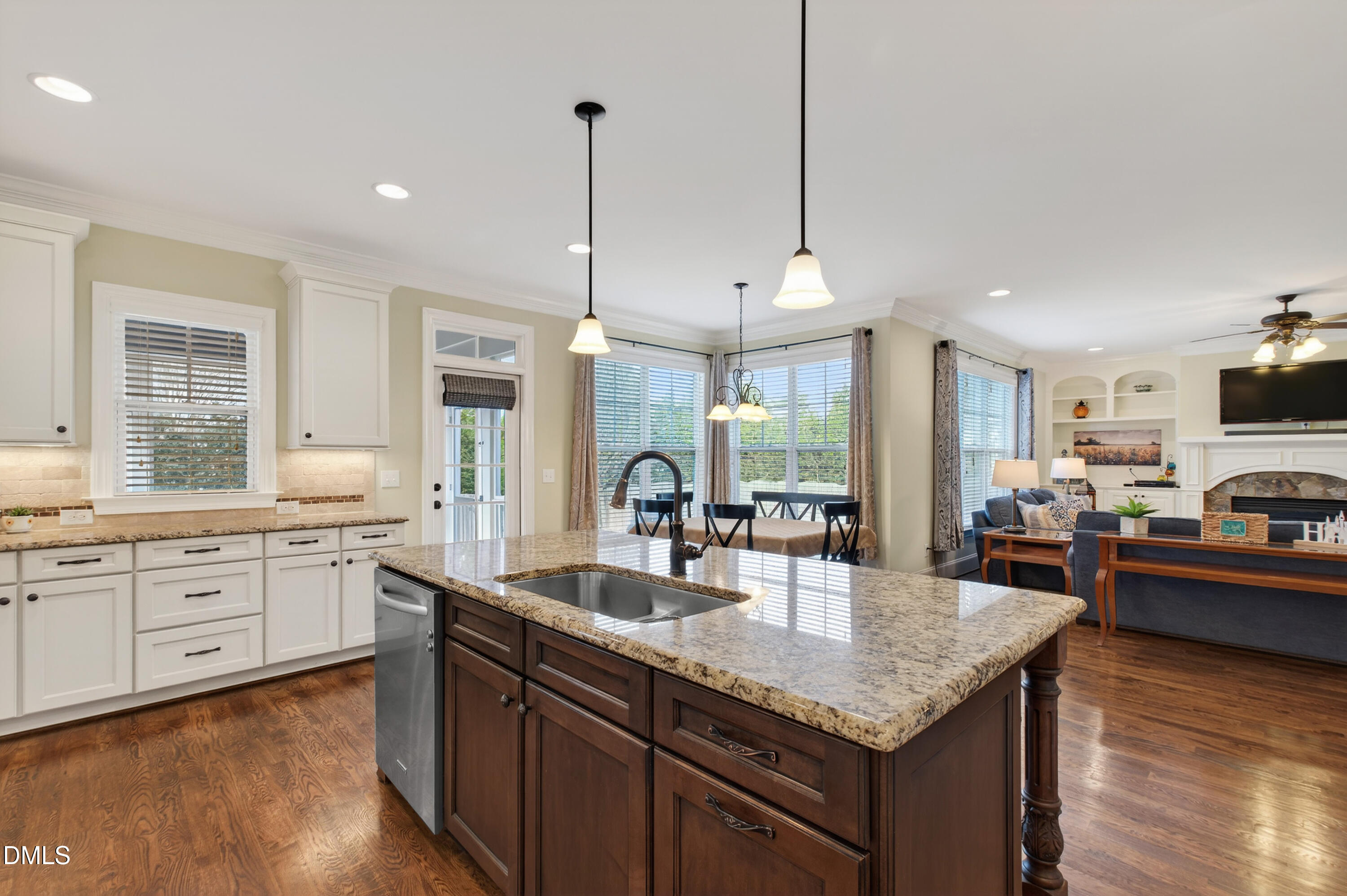 417 Wanderview Lane Holly Springs, NC 27540 - Photo 25 of 86 a kitchen with granite countertop lots of counter top space