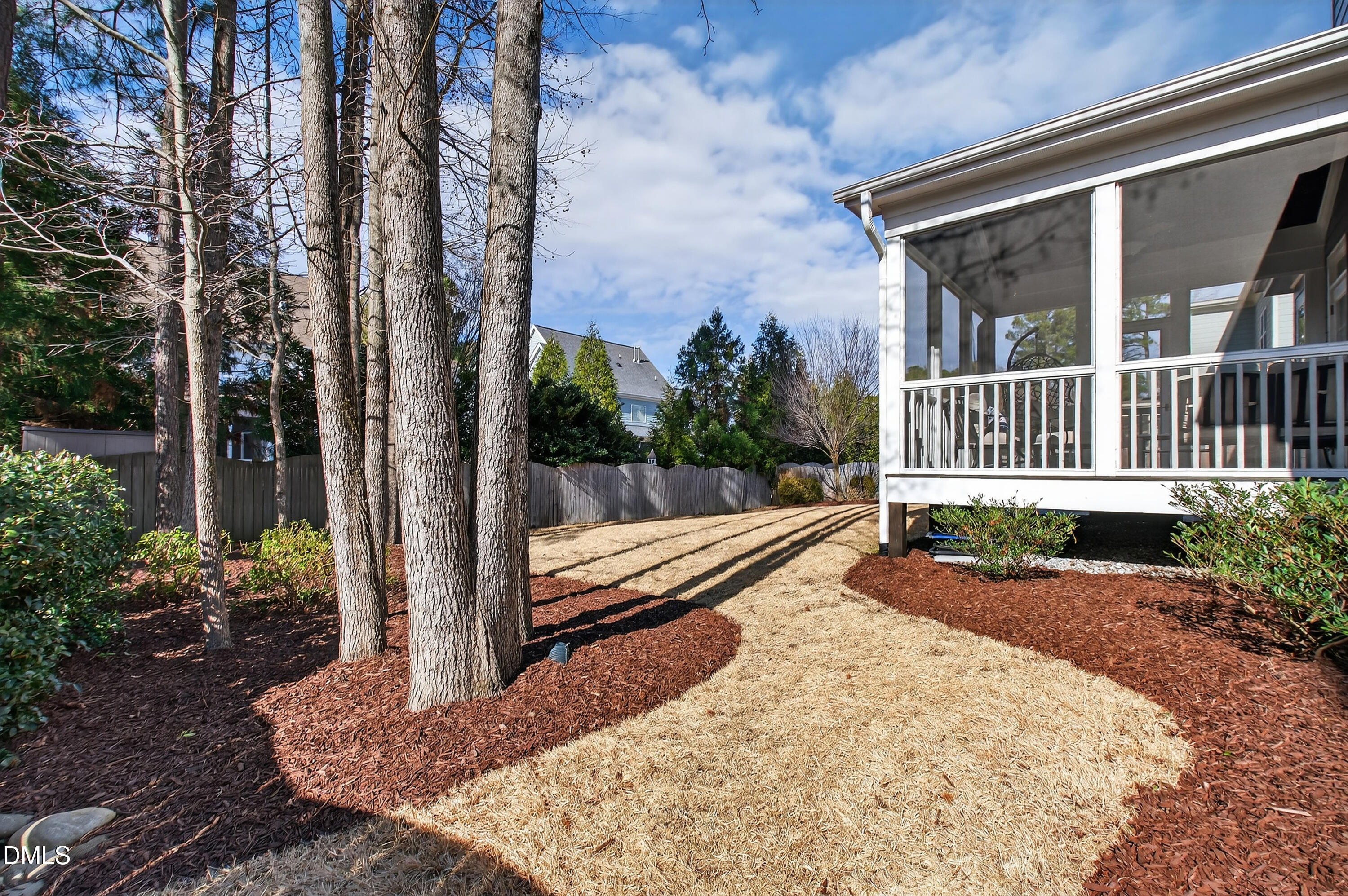 417 Wanderview Lane Holly Springs, NC 27540 - Photo 63 of 86 a view of a house with backyard and sitting area