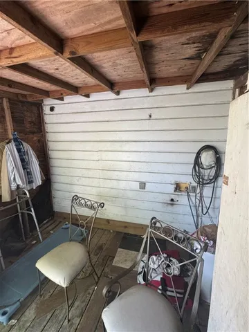 a view of backyard and tree