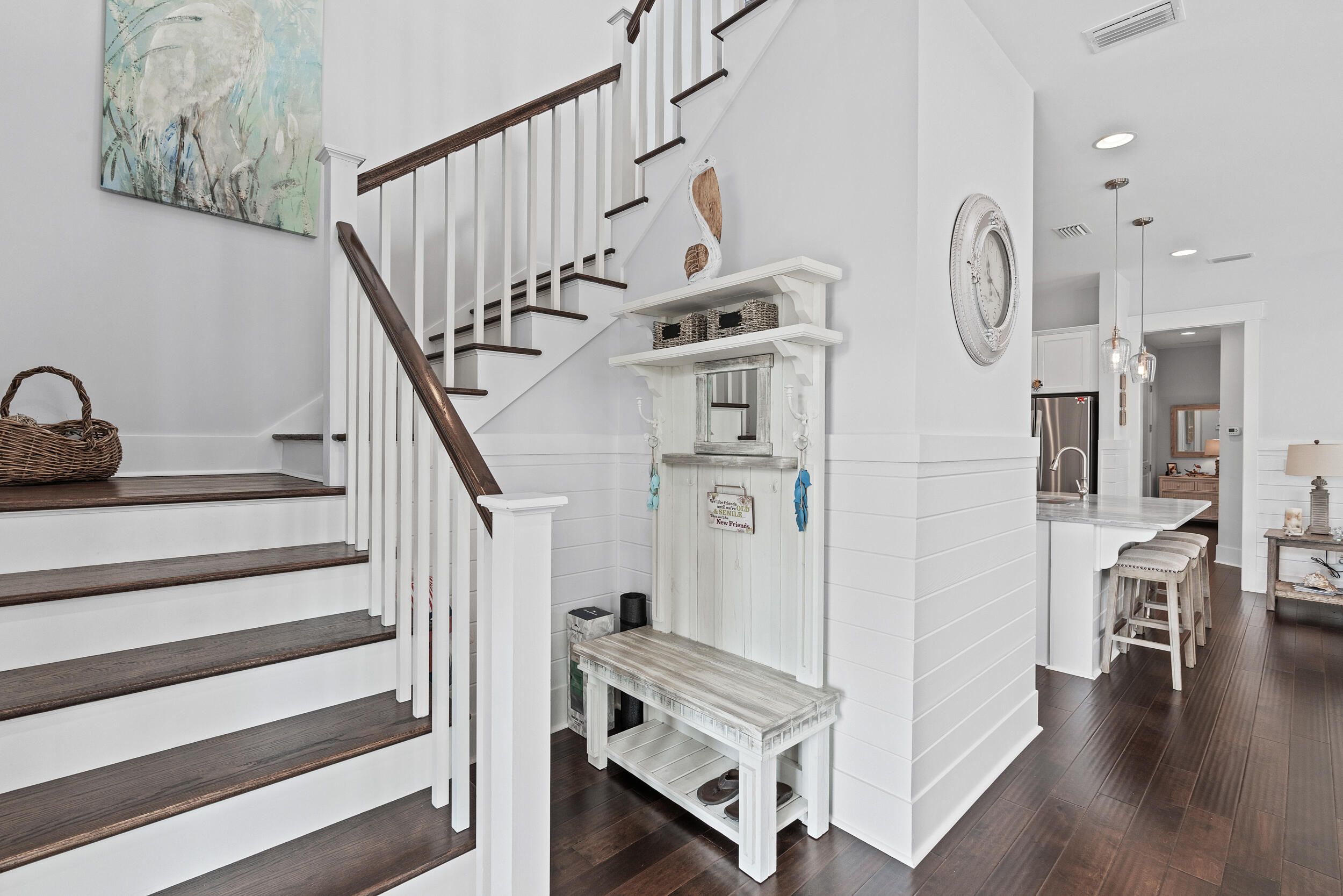 282 Flatwoods Forest Loop Santa Rosa Beach, FL 32459 - Photo 19 of 52 a view of entryway and hall with wooden floor