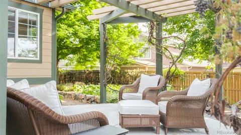 a view of a swimming pool with a yard