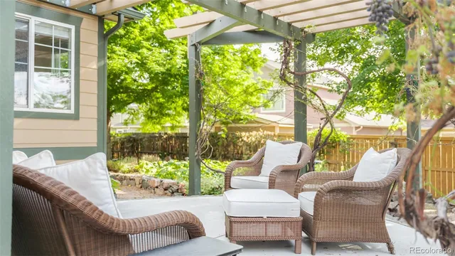 a view of a swimming pool with a yard