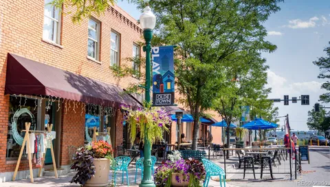 an aerial view of a city