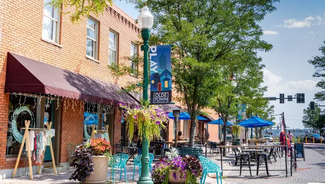 an aerial view of a city