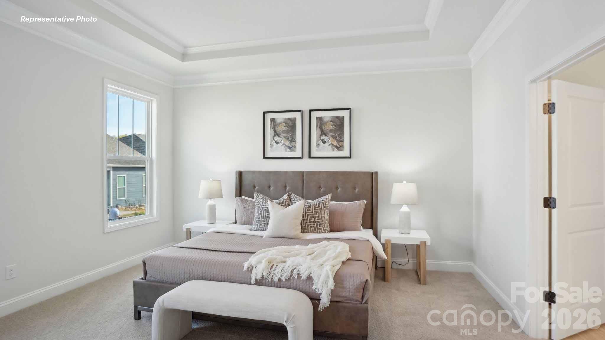 7625 Bainbridge Road Sherrills Ford, NC 28673 - Photo 13 of 24 a bedroom with a bed and a window