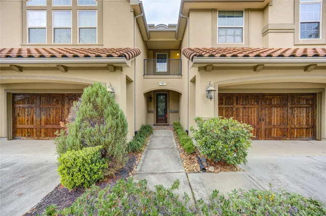 a view of outdoor space and brick building