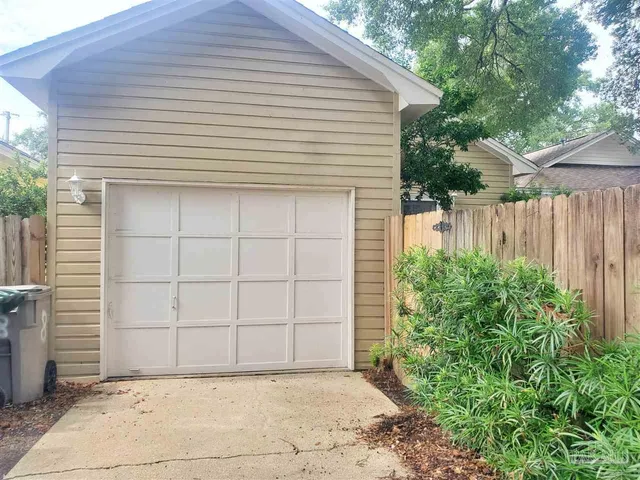 a backyard of a house