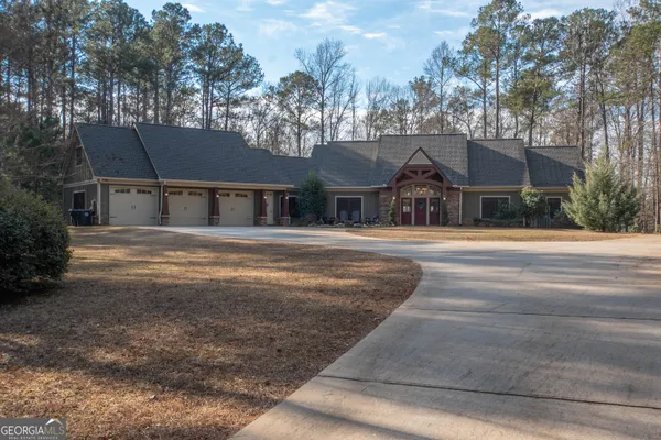 a front view of a house