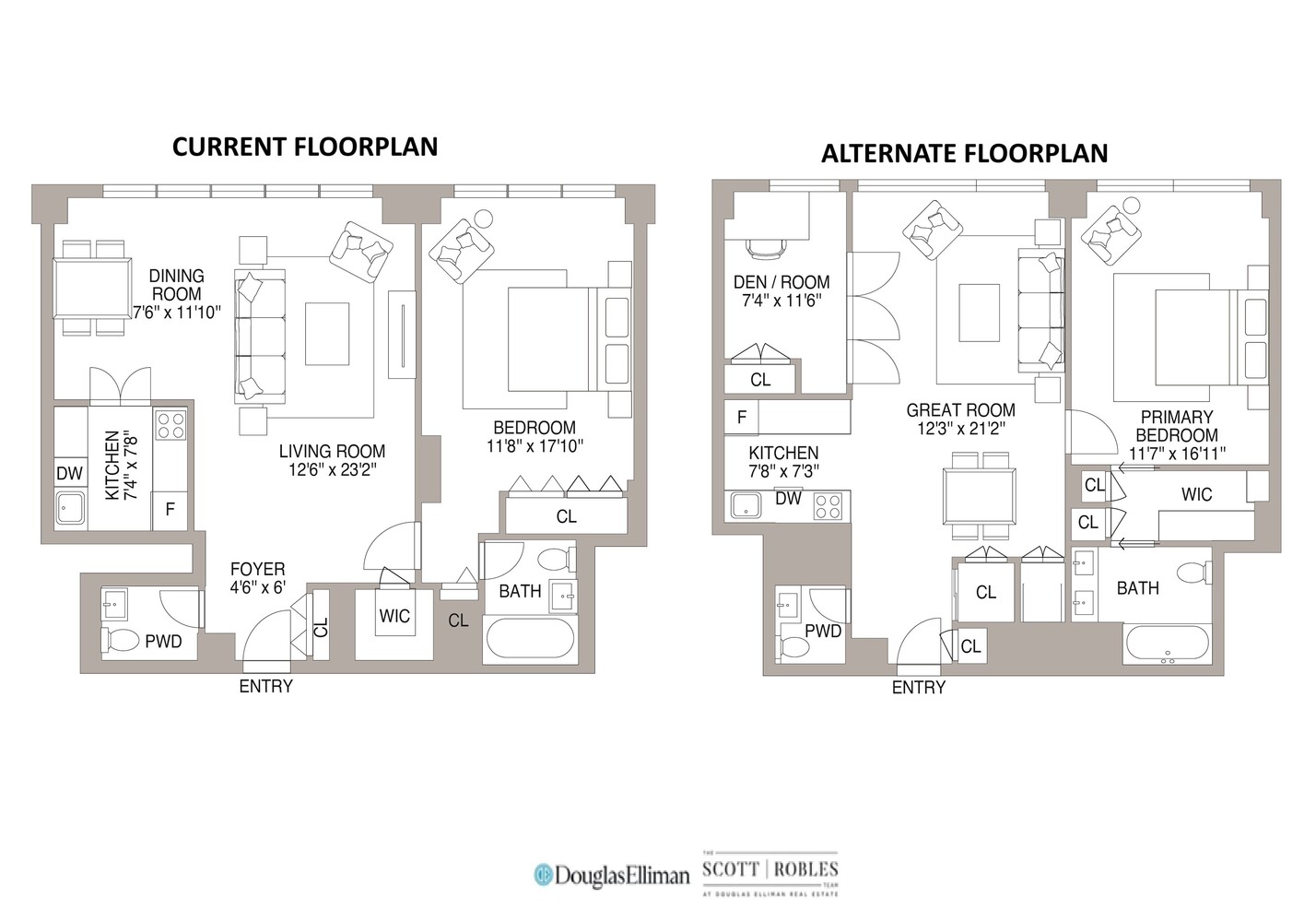 400 East 54th Street, Unit 14E Manhattan, NY 10022 - Photo 14 of 14 a picture of a floor plan