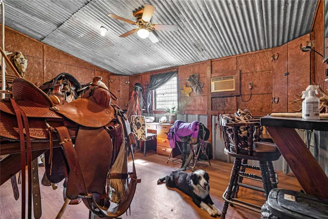 a backyard of a house