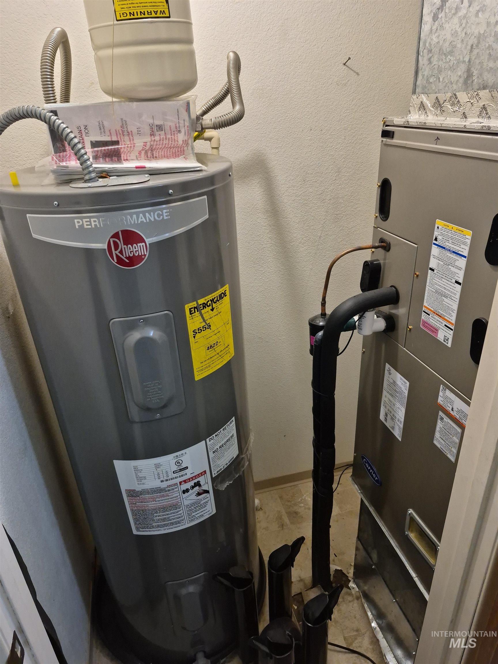 701 Wheeler Street Kendrick, ID 83537 - Photo 23 of 32 Utility room with electric water heater and heating unit