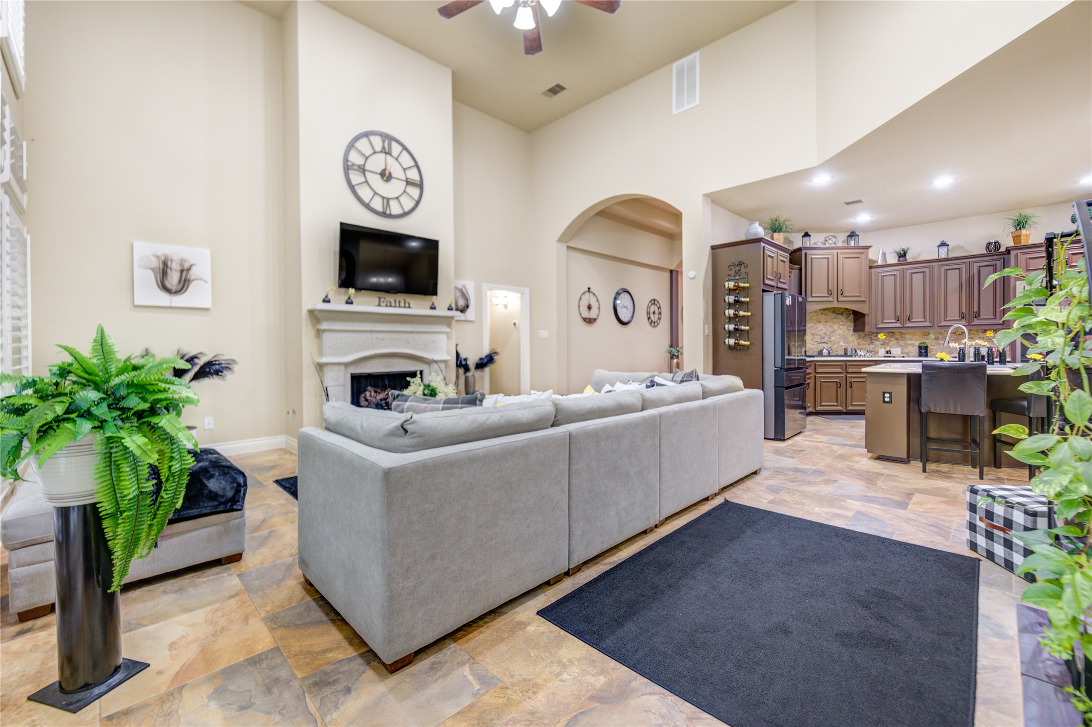 25831 Morgan Springs Spring, TX 77373 - Photo 13 of 49 a living room with furniture and a flat screen tv