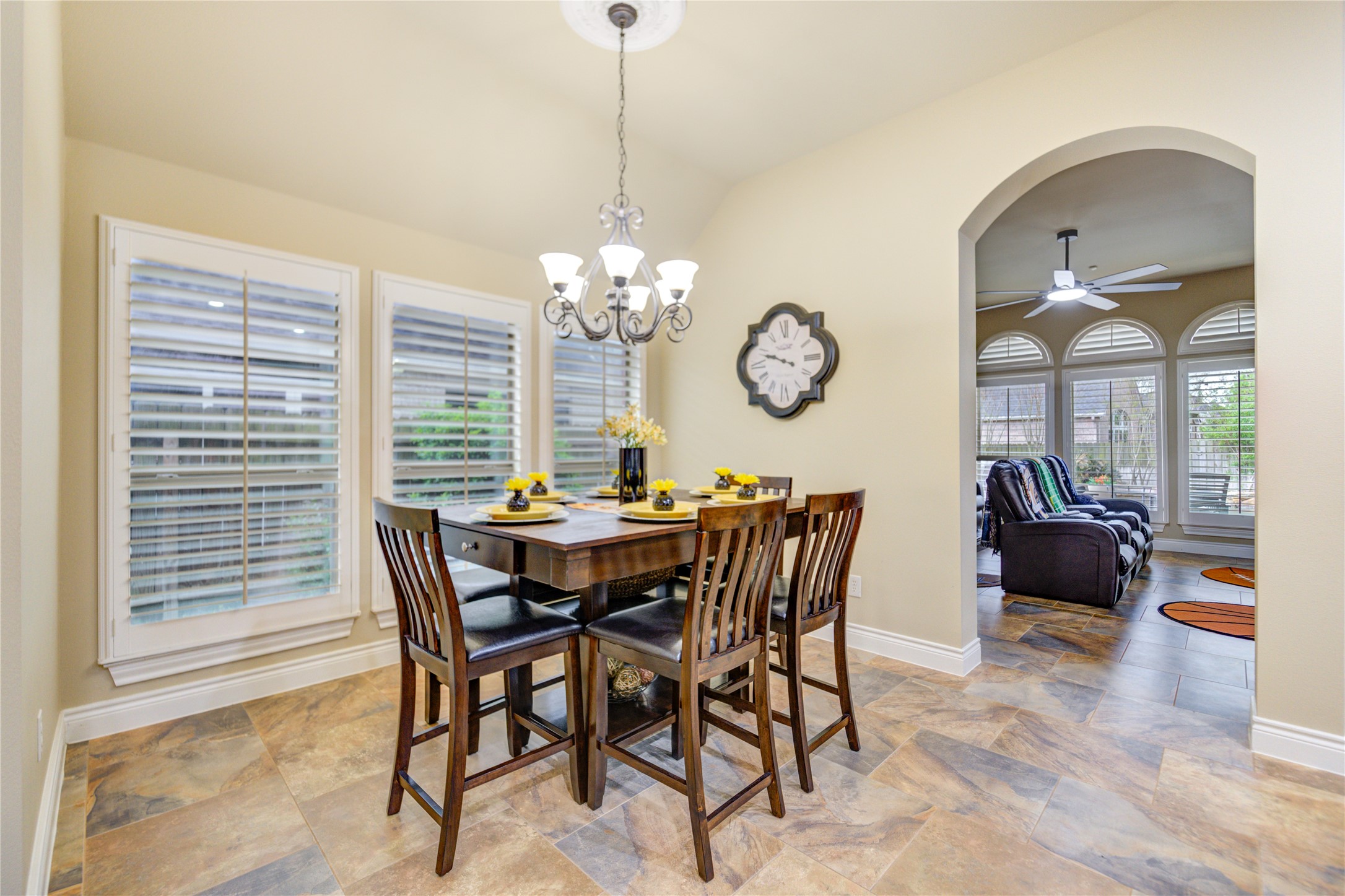 25831 Morgan Springs Spring, TX 77373 - Photo 16 of 49 a view of a dining room and livingroom furniture and chandelier