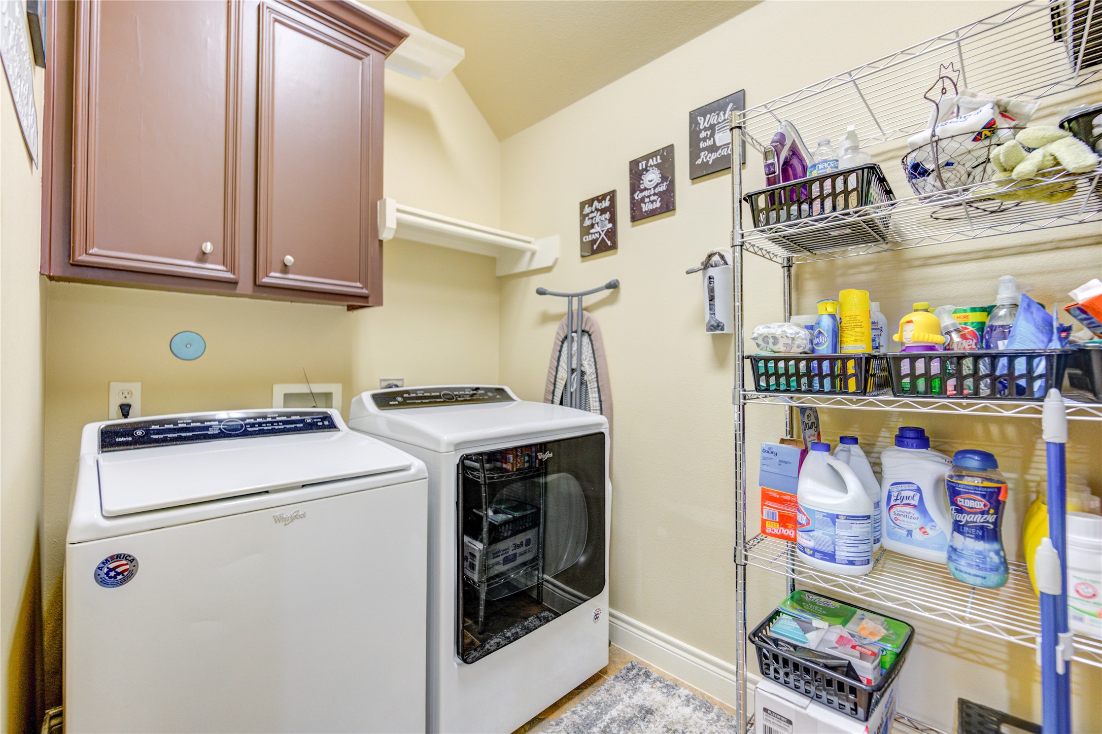 25831 Morgan Springs Spring, TX 77373 - Photo 39 of 49 a utility room with fridge dryer and washer