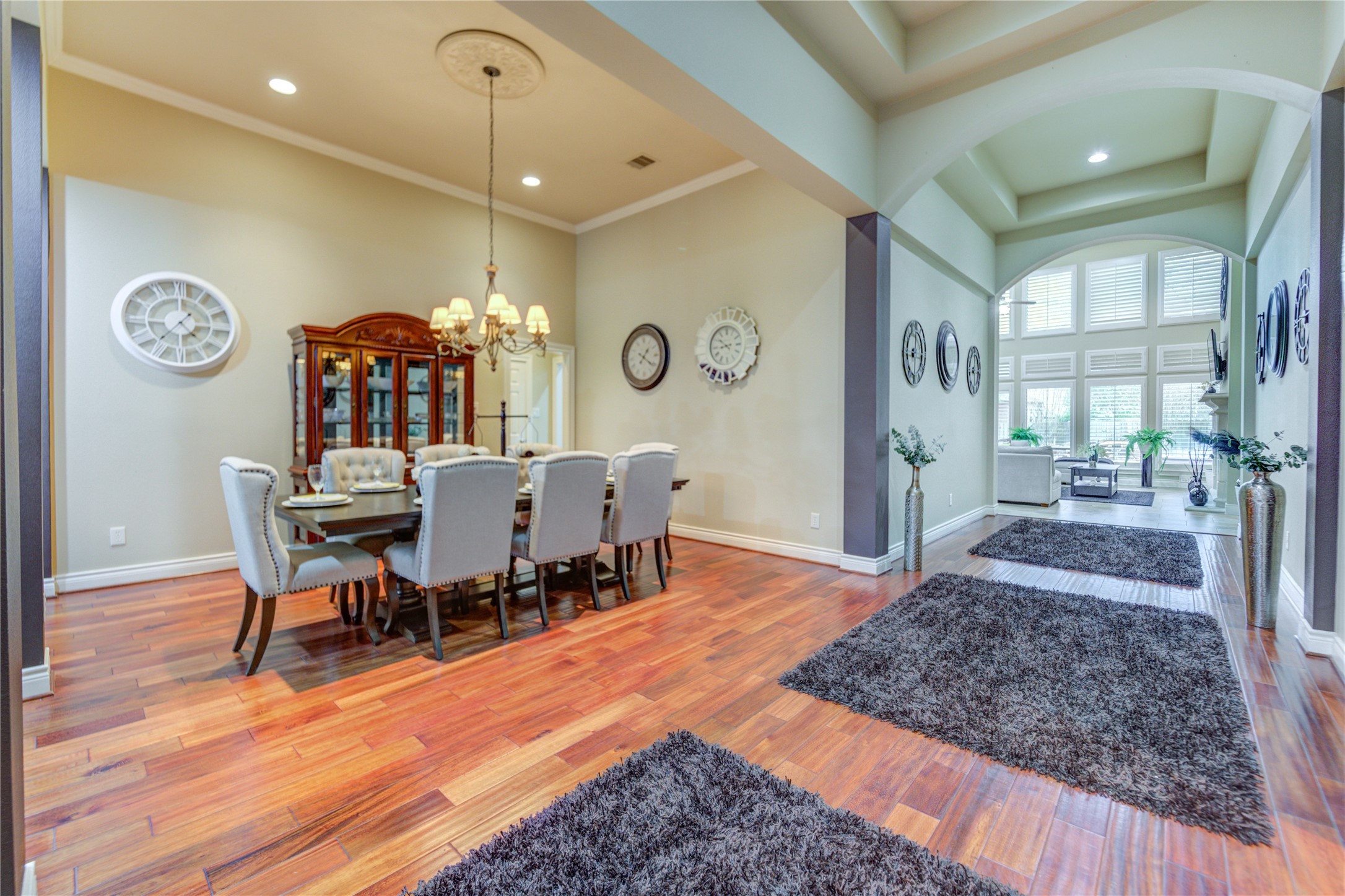 25831 Morgan Springs Spring, TX 77373 - Photo 4 of 49 a view of a dining room with furniture window and wooden floor