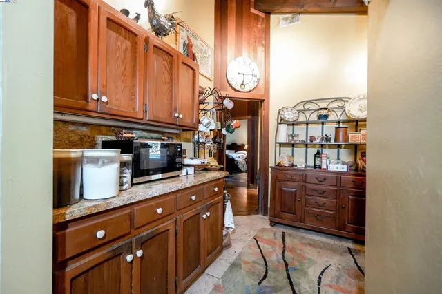 a view of balcony with a potted plant