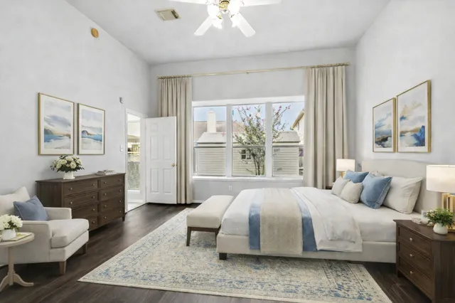 a view of swimming pool with a garden