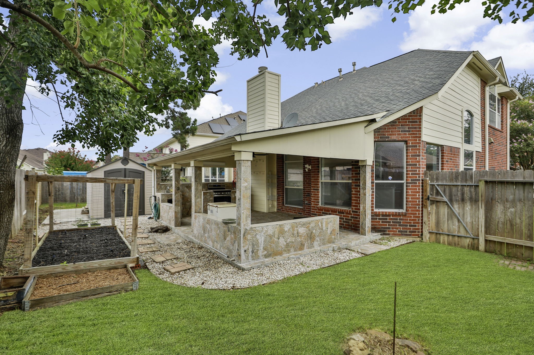 20907 Divellec Lane Spring, TX 77388 - Photo 36 of 46 front view of a house with a yard