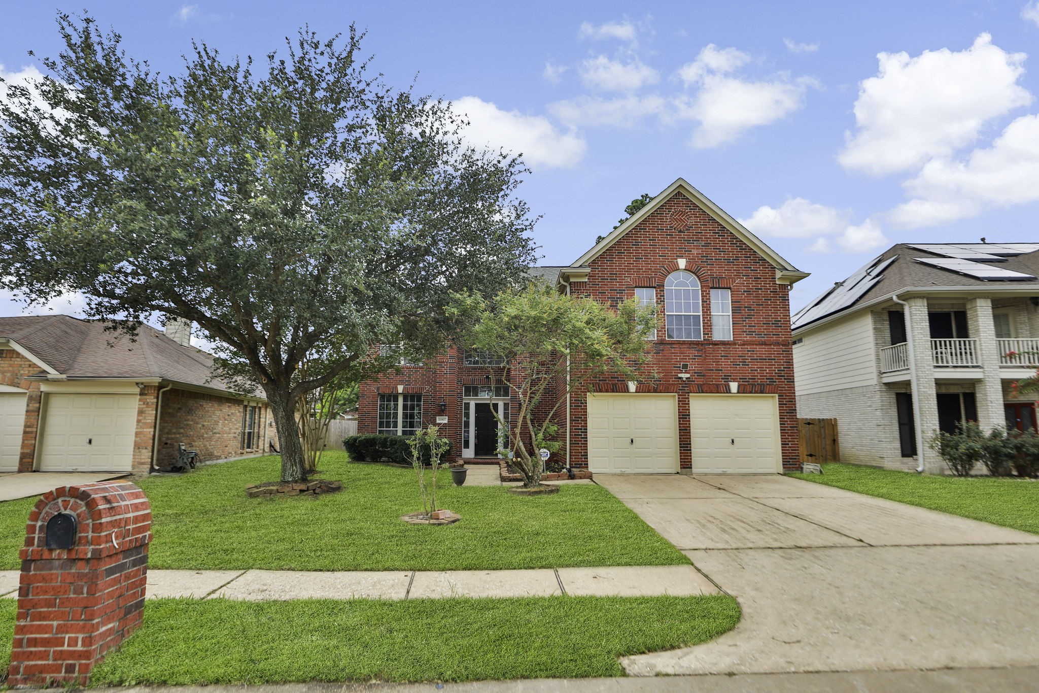 20907 Divellec Lane Spring, TX 77388 - Photo 38 of 46 a front view of a house with a yard