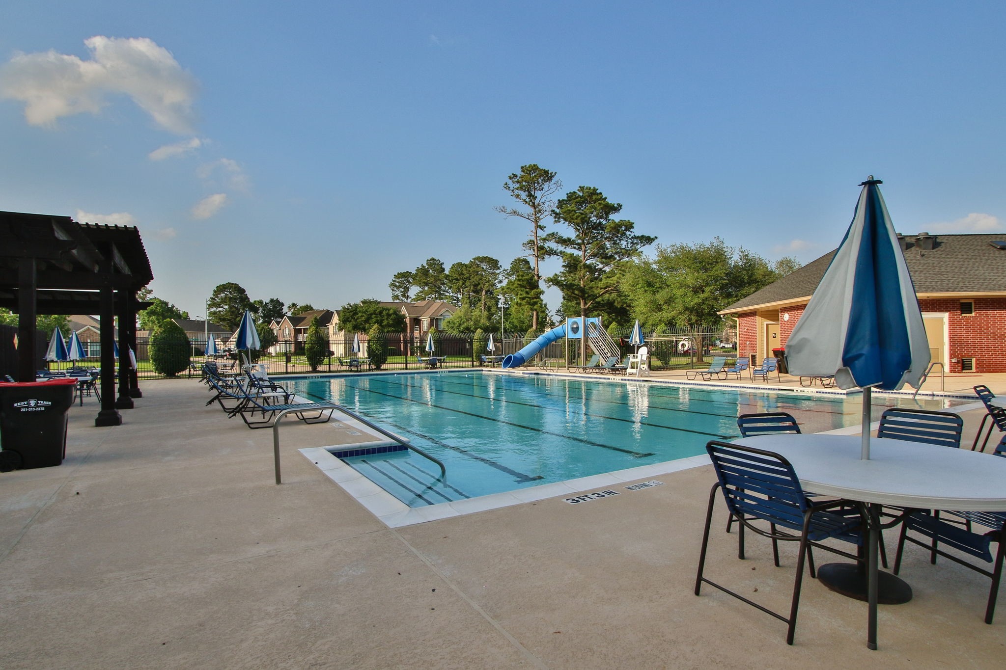 20907 Divellec Lane Spring, TX 77388 - Photo 44 of 46 a view of outdoor space yard deck and outdoor seating