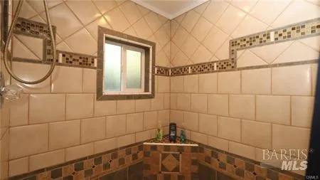 a view of a lake with a mountain in the background